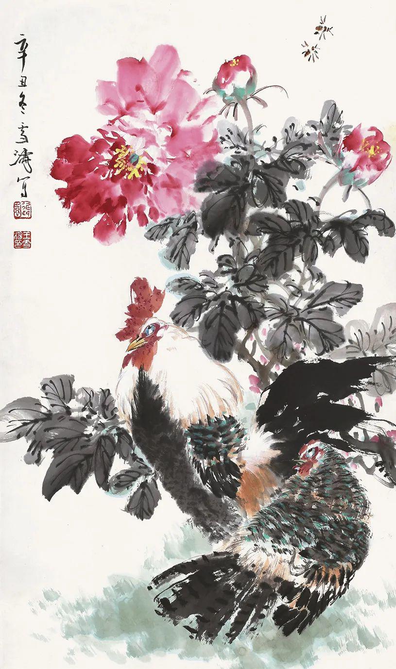 王雪涛写牡丹倾城之美