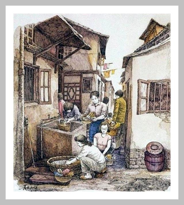 李蔷生钢笔画欣赏