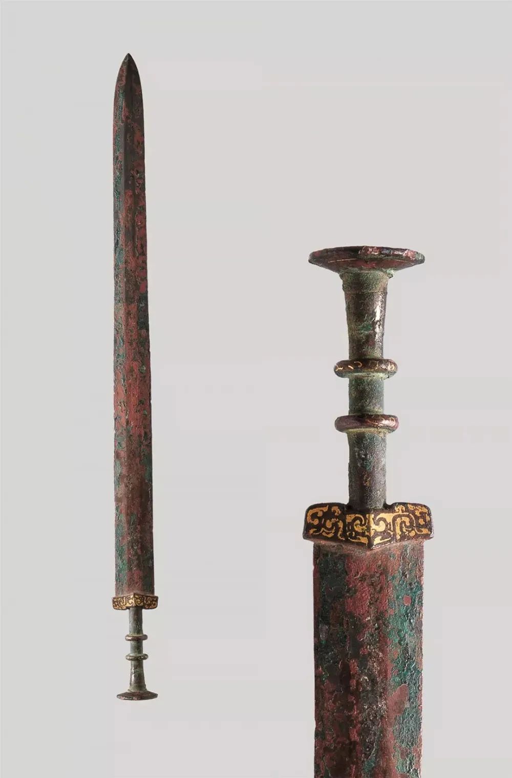 有着重要地位,固原出土的青铜兵器包括剑,戈,矛,鐓,鐏,镞,铜柄铁剑等