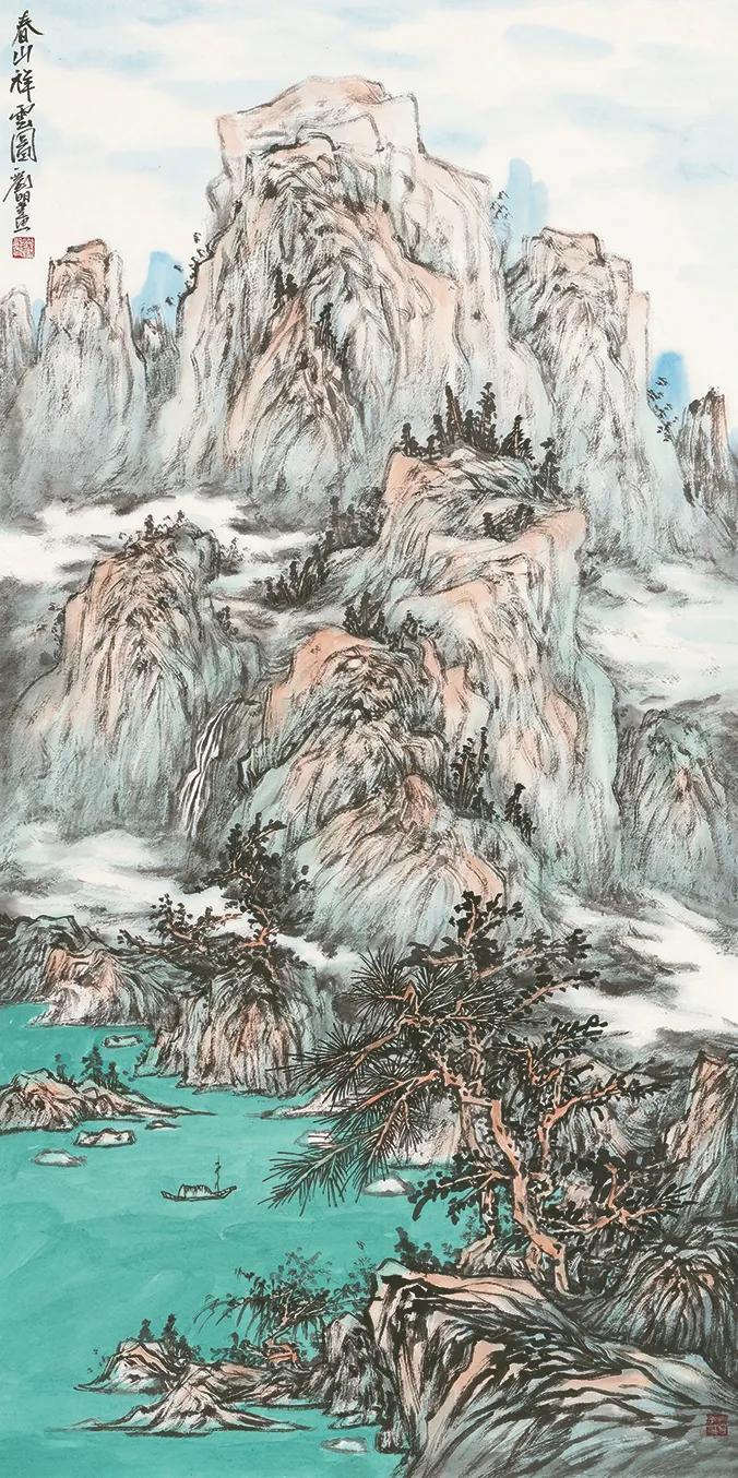 春和景明——刘明博士春景山水画欣赏