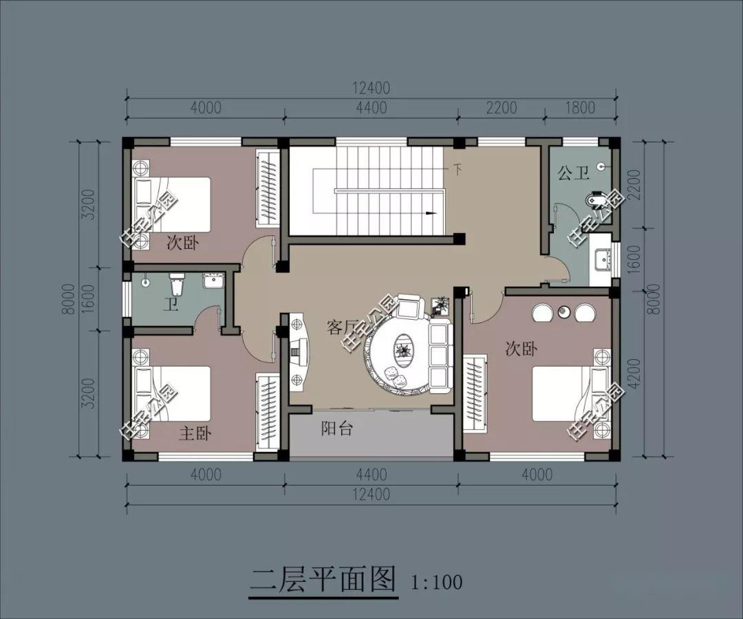 10套佔地120平的農村住宅戶型圖,造價30萬起