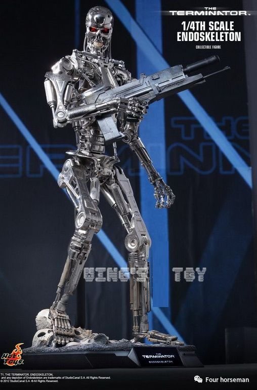 hottoys ht 1/6 终结者 创世纪 t800 t-800 骨架hero remix 6英寸t