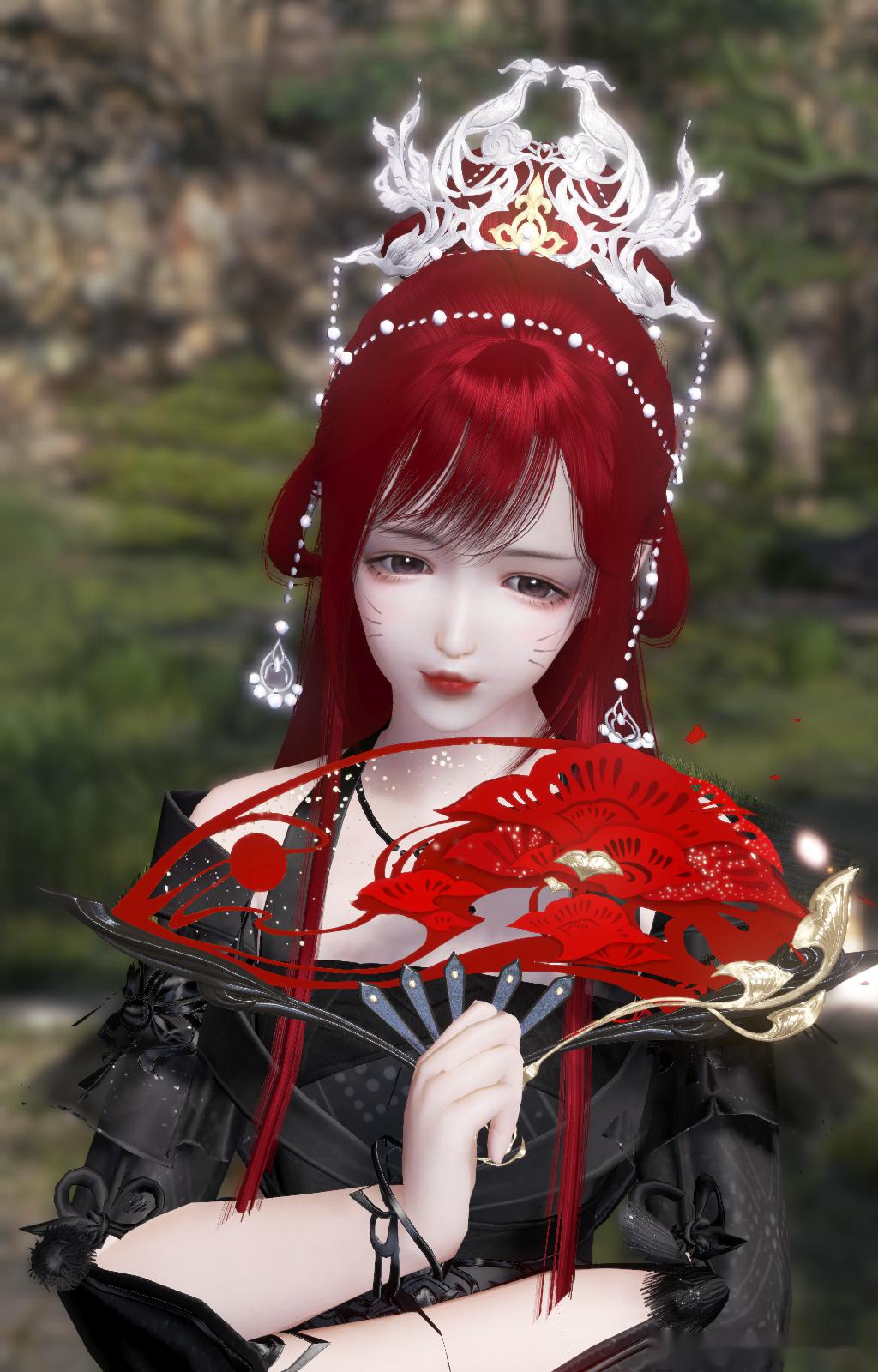 雪凤清璇 墨红少女篇图片来自@天涯明月刀ol吧来吧少侠,新开放的发型