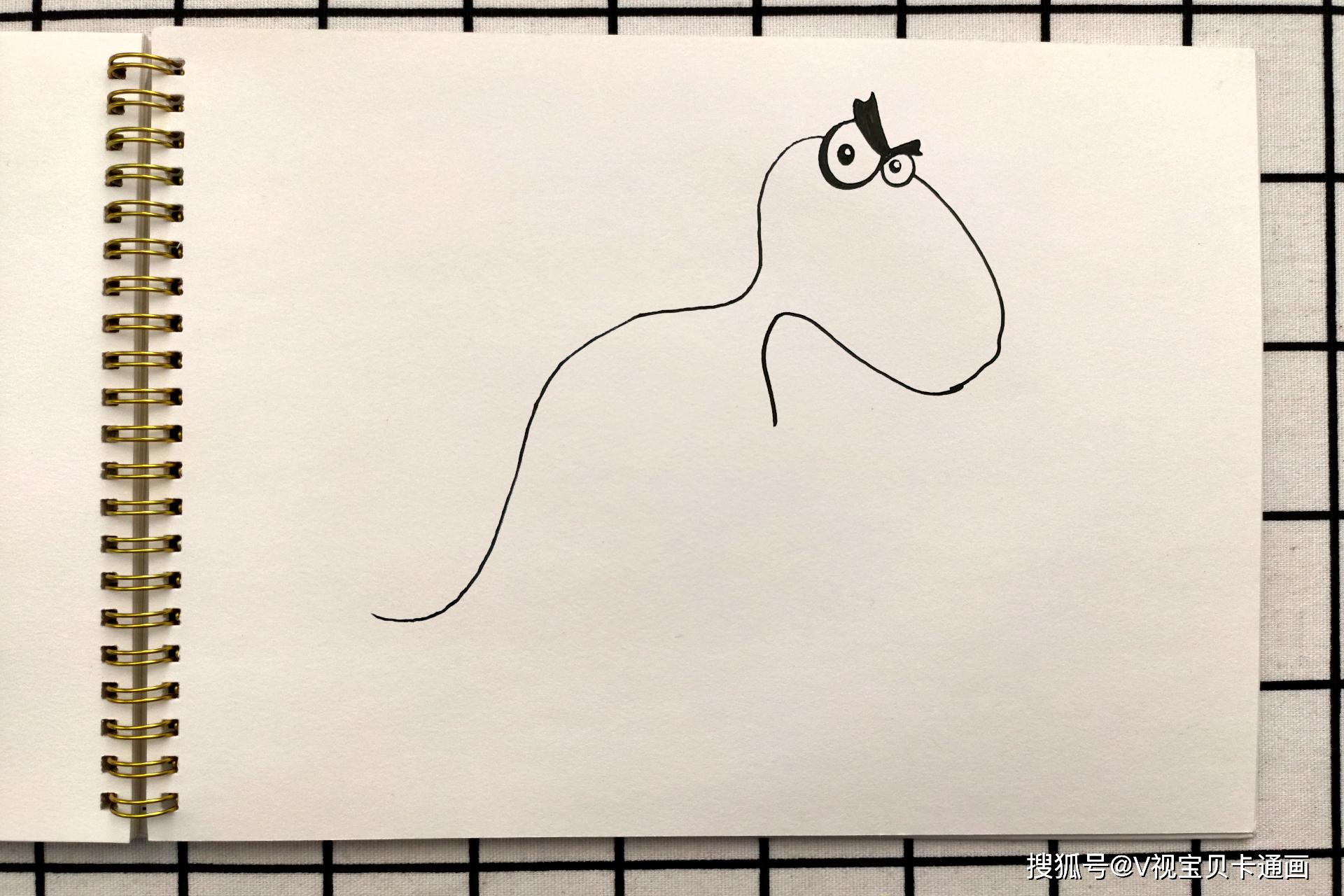 python简笔画绘制 数据驱动绘图恐龙_超萌超可爱的恐龙简笔画,简单几步就能学会哦!...-CSDN博客