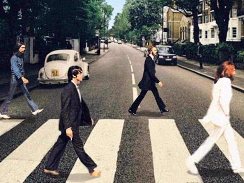 披头士过马路 原图图片