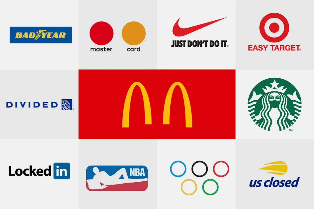 老外们神操作麦当劳奥迪星巴克等各大品牌logo也花样隔离