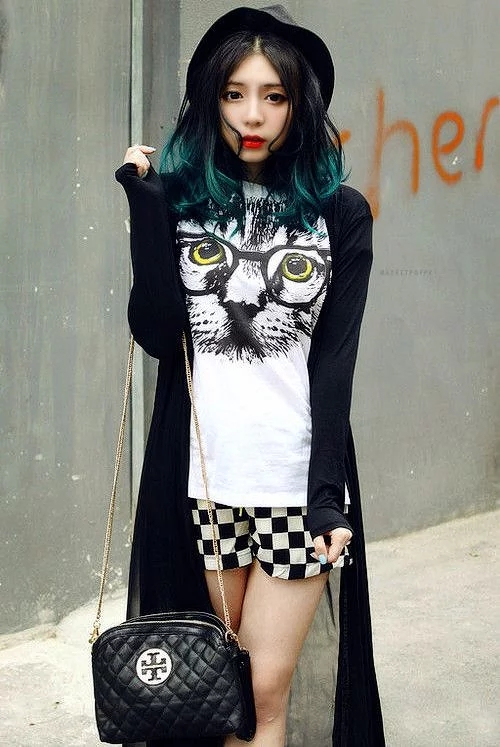 日本街拍原宿风格潮人穿搭回头率爆表