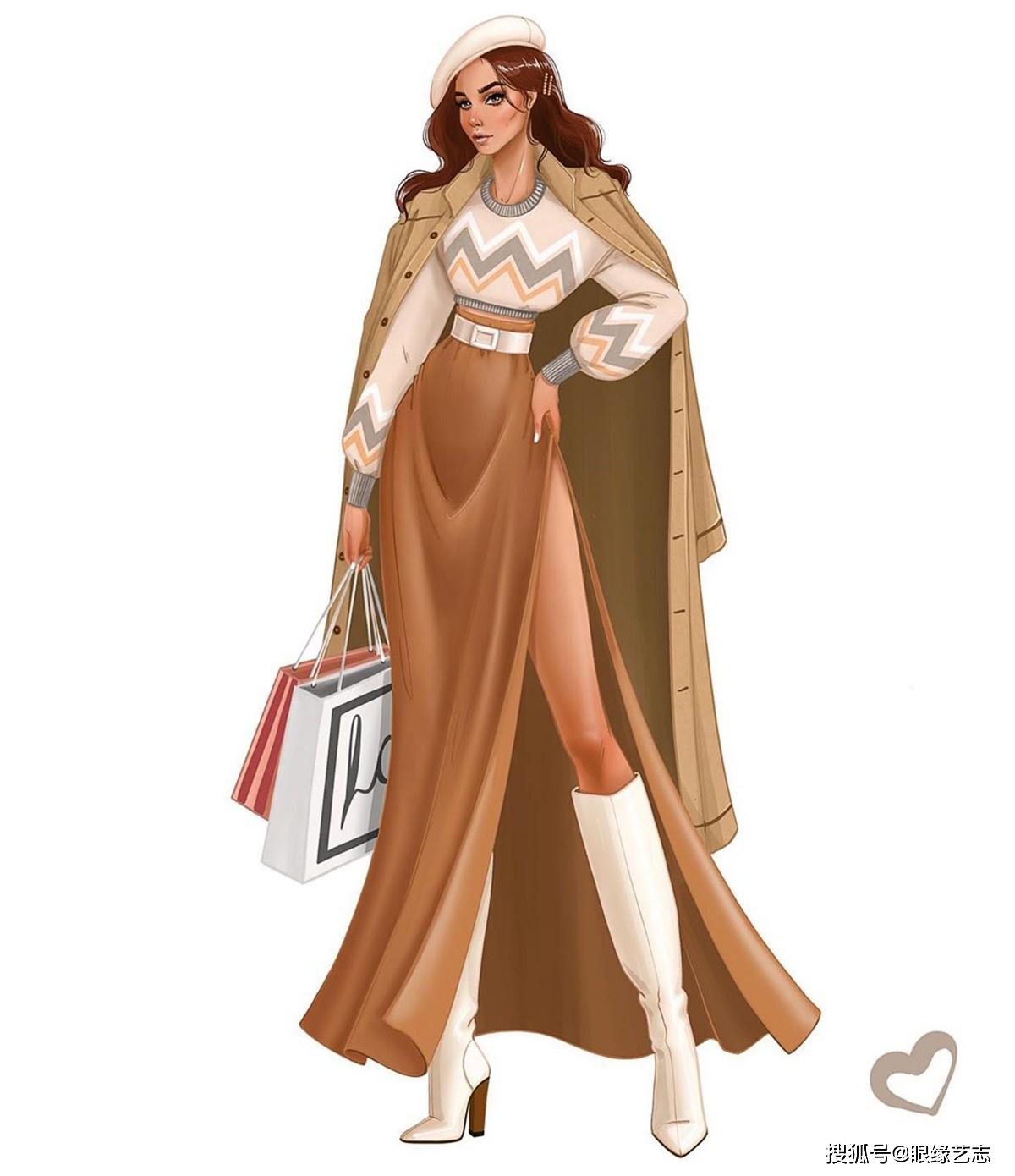 关于穿搭,每个人都有适合自己的一套风格,但这些在时尚插画师的眼中