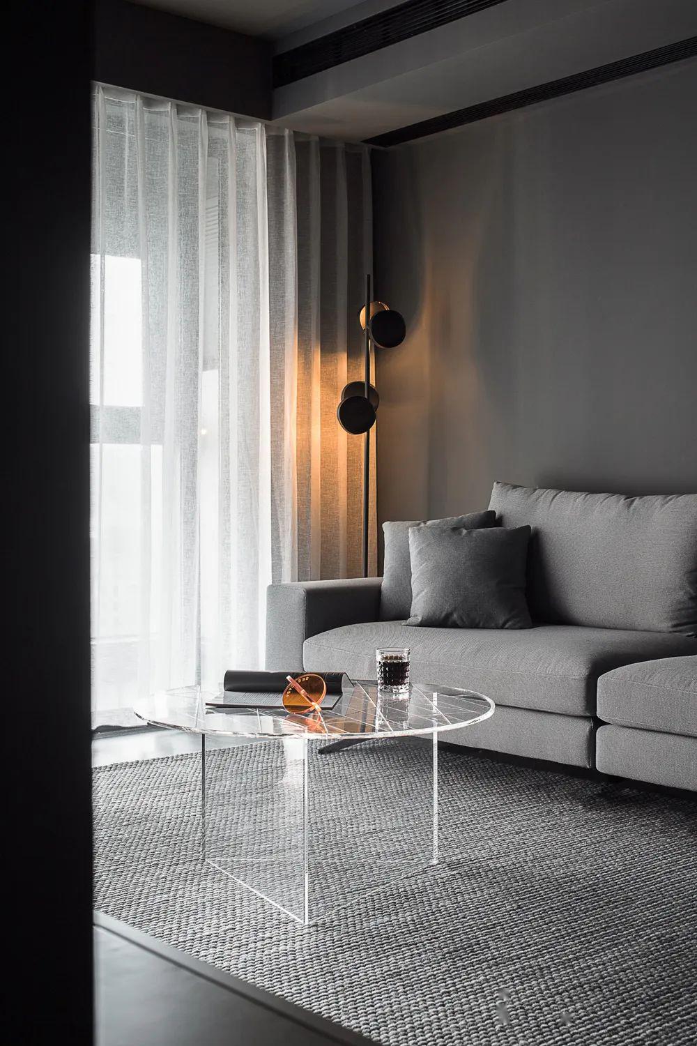 灰黑系简约住宅享受品质生活的细腻质感