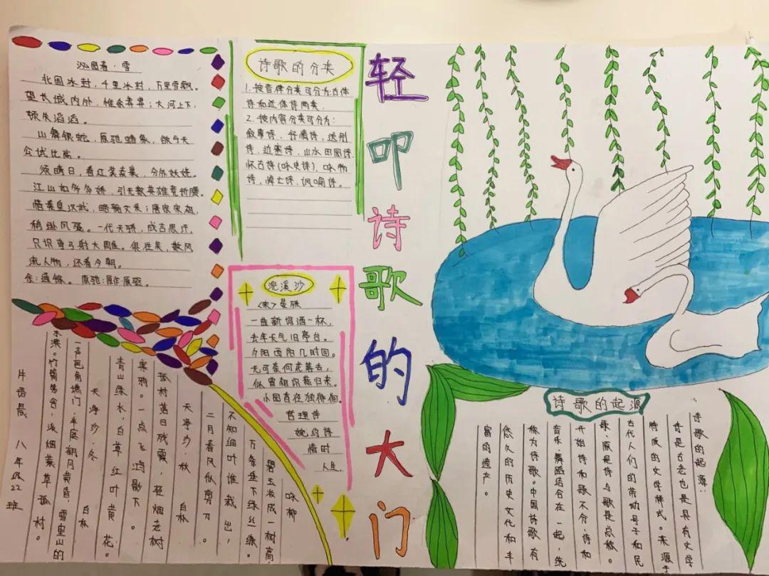 红玲碎语这个春天没有走远古诗苑漫步学生手抄报展二