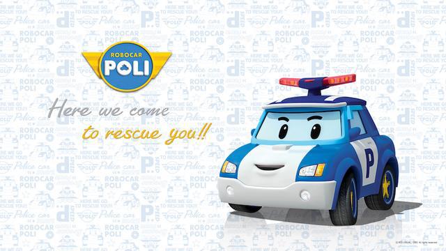 勇敢的救援队,变形警车poli.