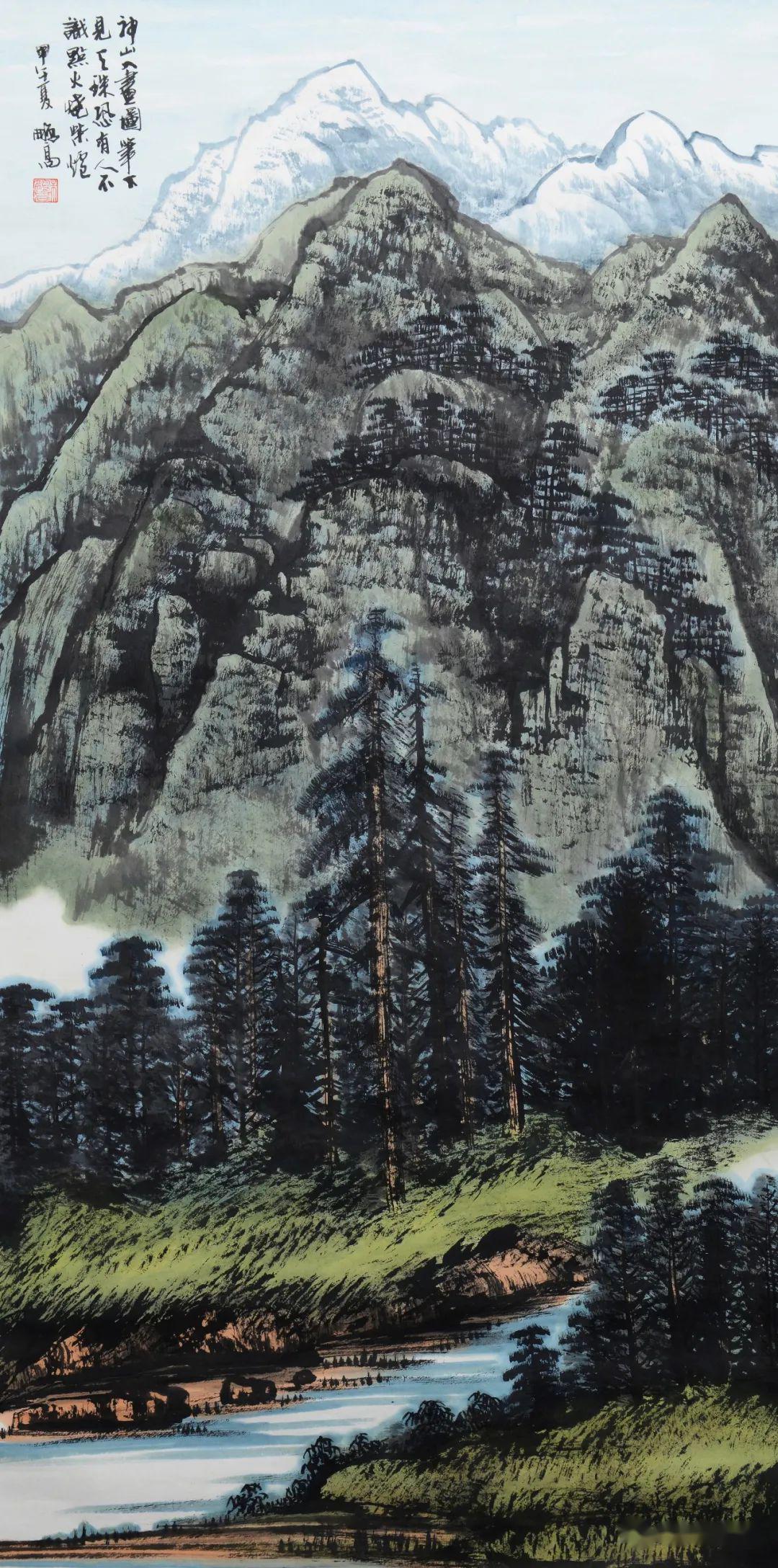 博林典藏系列三十九朱鹏高西部山水画衍射出的时代光芒