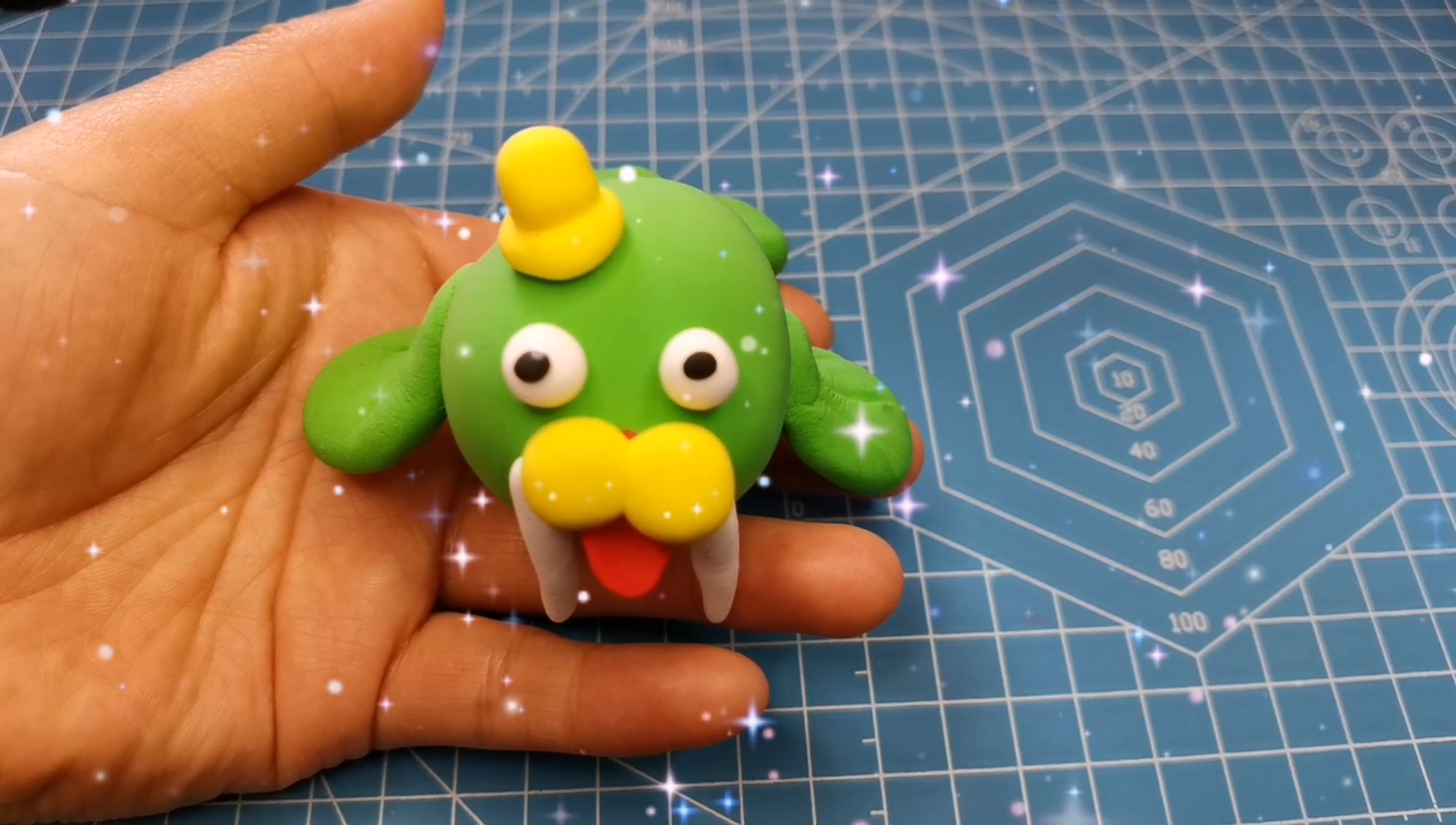 简单好做手工粘土橡皮泥海象一看就会适合亲子互动游戏