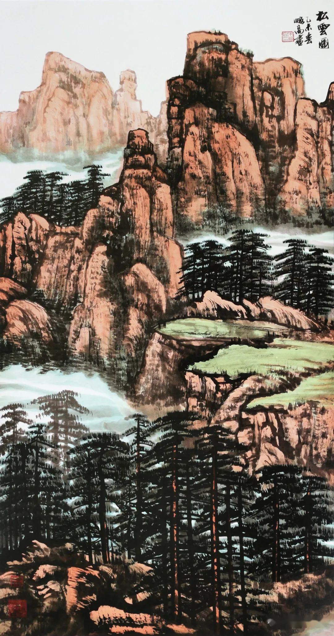 博林典藏系列三十九朱鹏高西部山水画衍射出的时代光芒