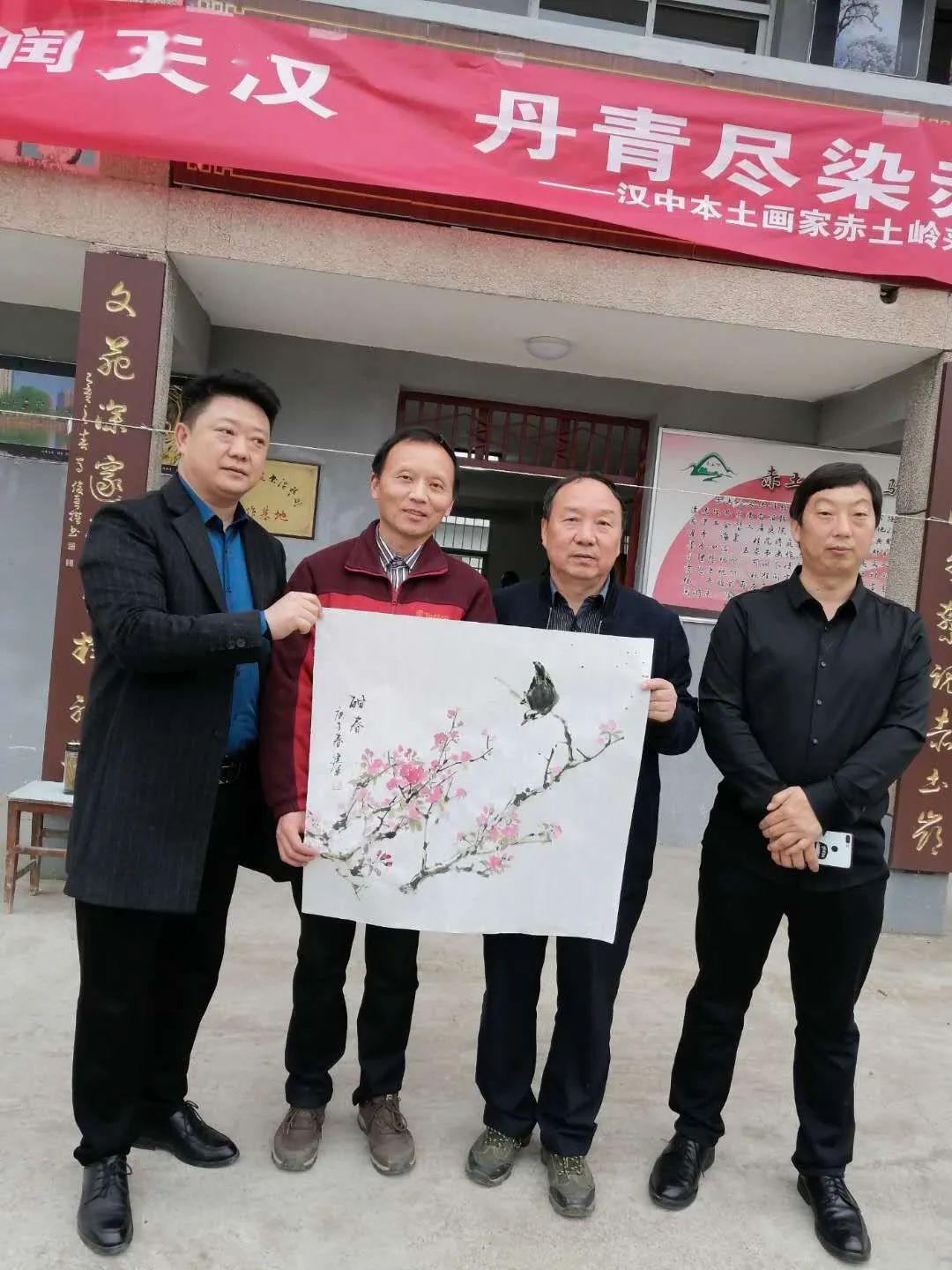 文化动态春风化雨润天汉丹青尽染赤土岭汉中本土画家赤土岭采风作品