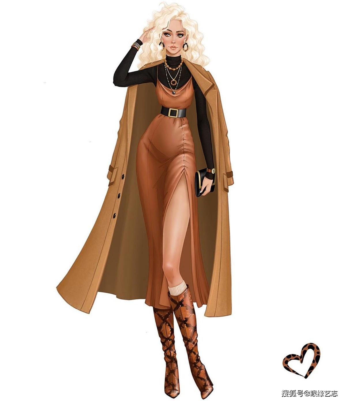 原创如何修炼自己的专属时尚来自时装插画师的穿搭组合