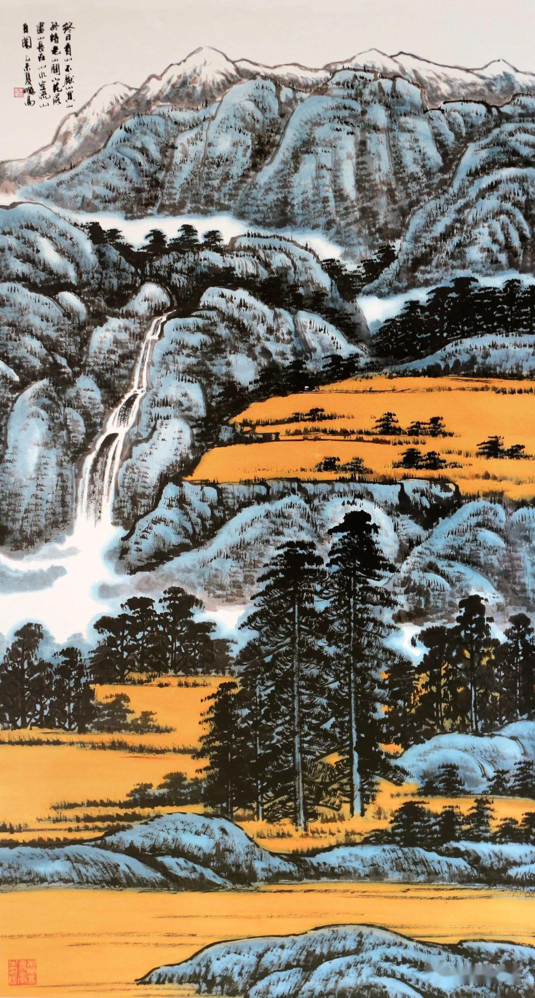 博林典藏系列三十九朱鹏高西部山水画衍射出的时代光芒