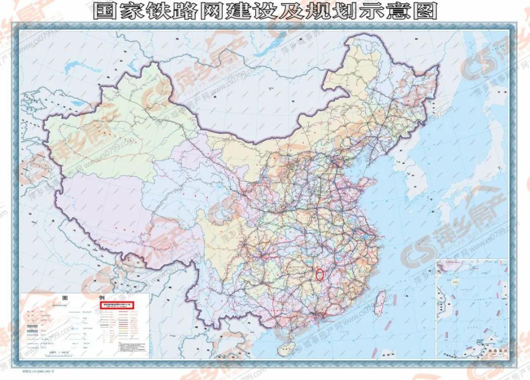 国家铁路网建设及规划示意图(v20.