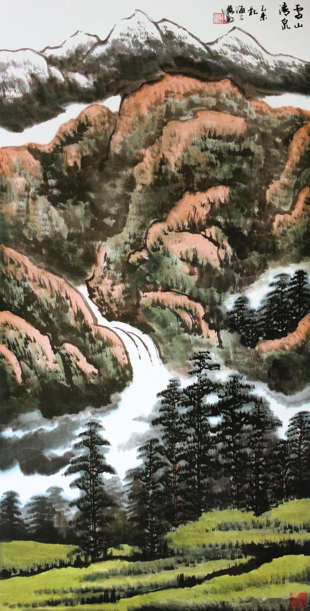 博林典藏系列三十九朱鹏高西部山水画衍射出的时代光芒