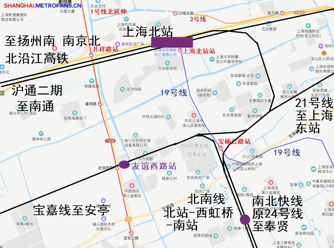 杨行北站最新规划图图片