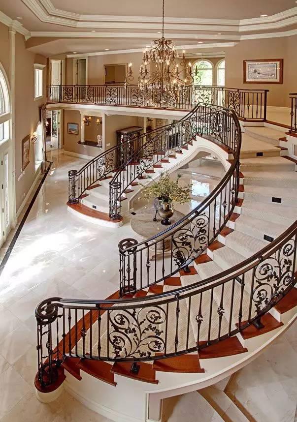 弧形大理石楼梯的14种款式及实例