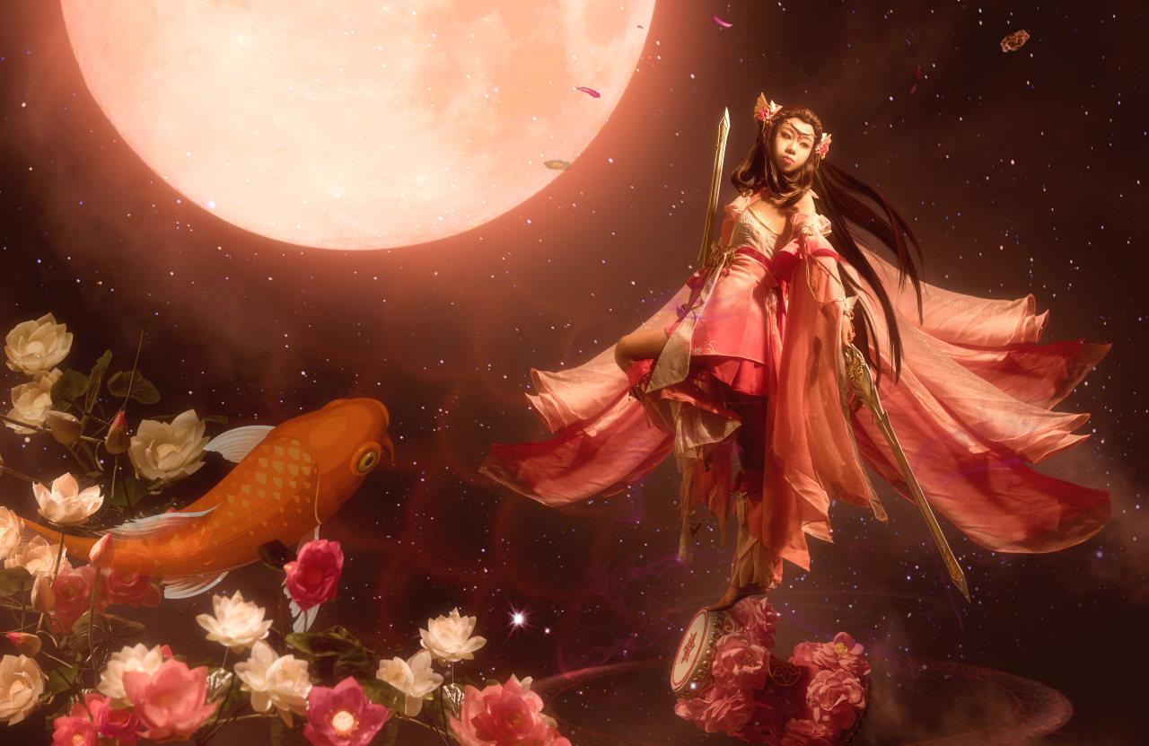 剑网三雪河秀萝cosplay