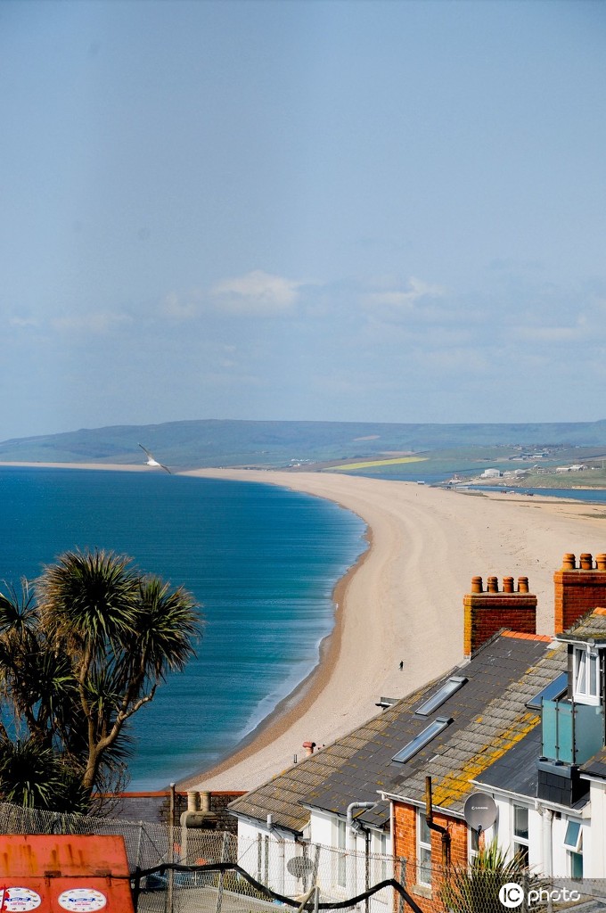 大美的碧海蓝天 实拍英国波特兰岛春日风光