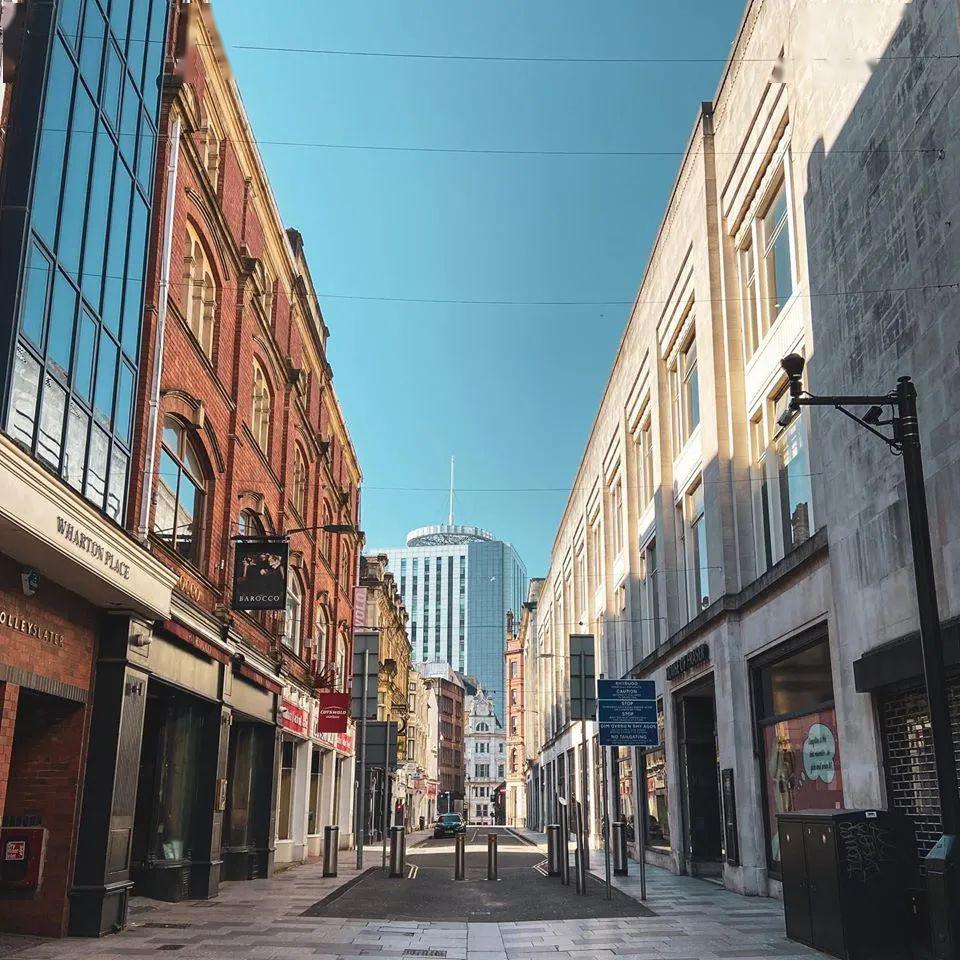 封城下的卡迪夫日常繁华街道空空如也