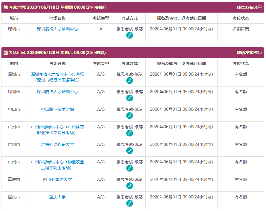 突发6月雅思大量开放快报名