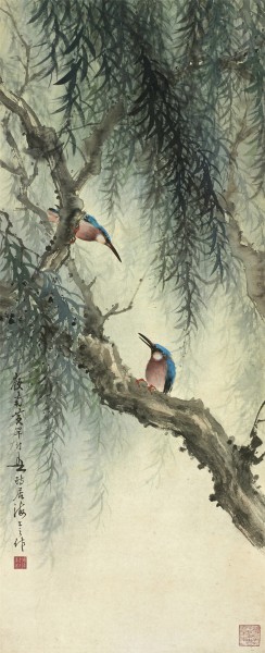 名家作品鉴赏柳树