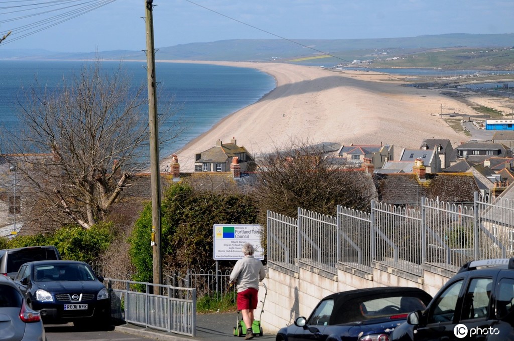 大美的碧海蓝天 实拍英国波特兰岛春日风光
