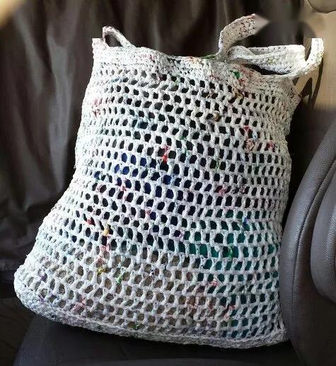 塑料袋别扔剪成条编起来竟如此好用diy手工制作呼吁环保