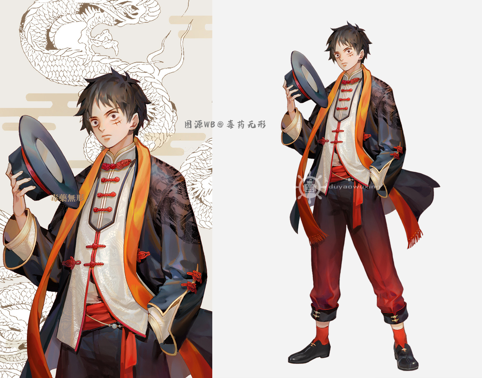 原创国风扮相海贼王别具风情纨绔公子哥艾斯迷倒你们没问题