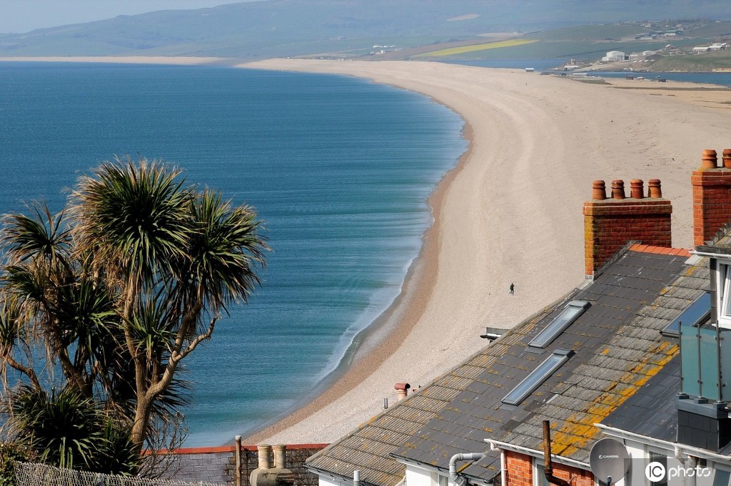 大美的碧海蓝天 实拍英国波特兰岛春日风光
