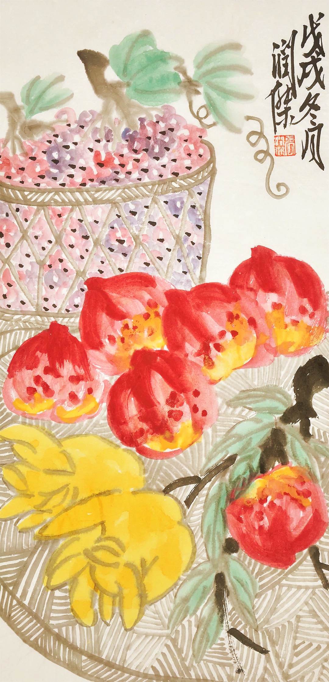 个人风格明显,在当代花鸟画坛独树一帜,其人物与山水画更是难得一见