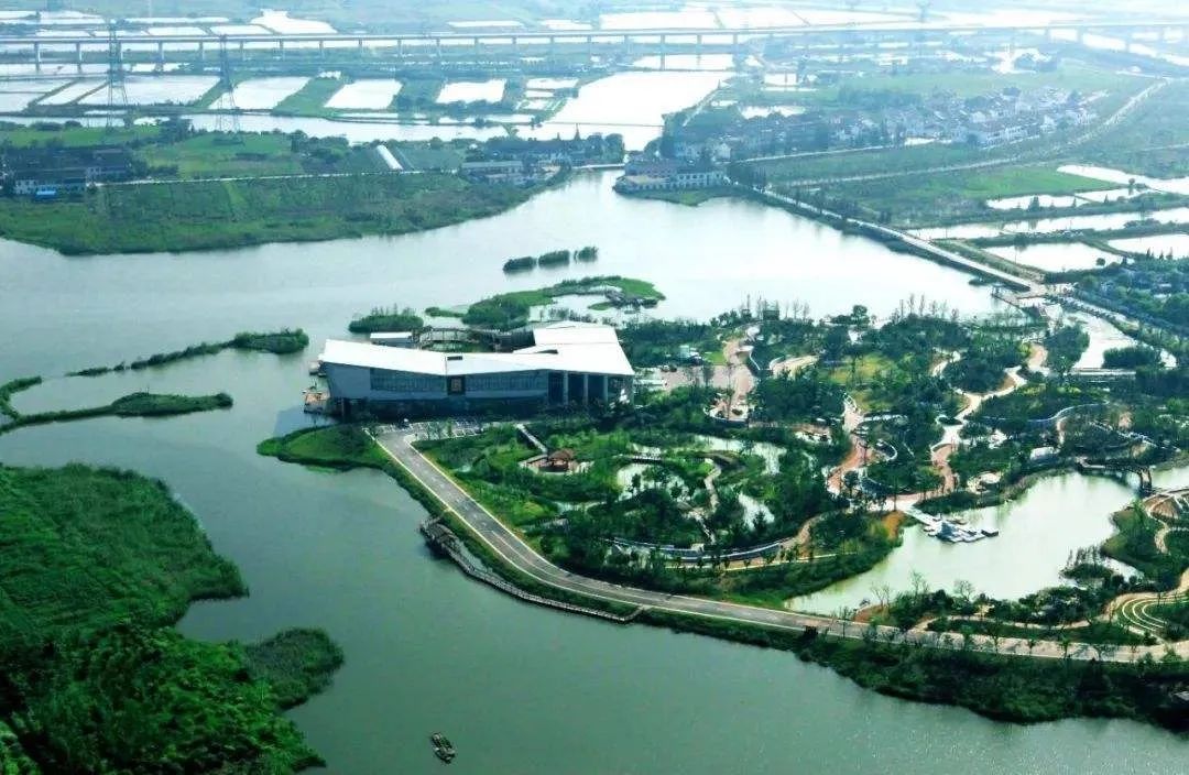 徐霞客博览园被湿地环抱目前无锡提出"一岛双环两域四驱全域覆盖牡 