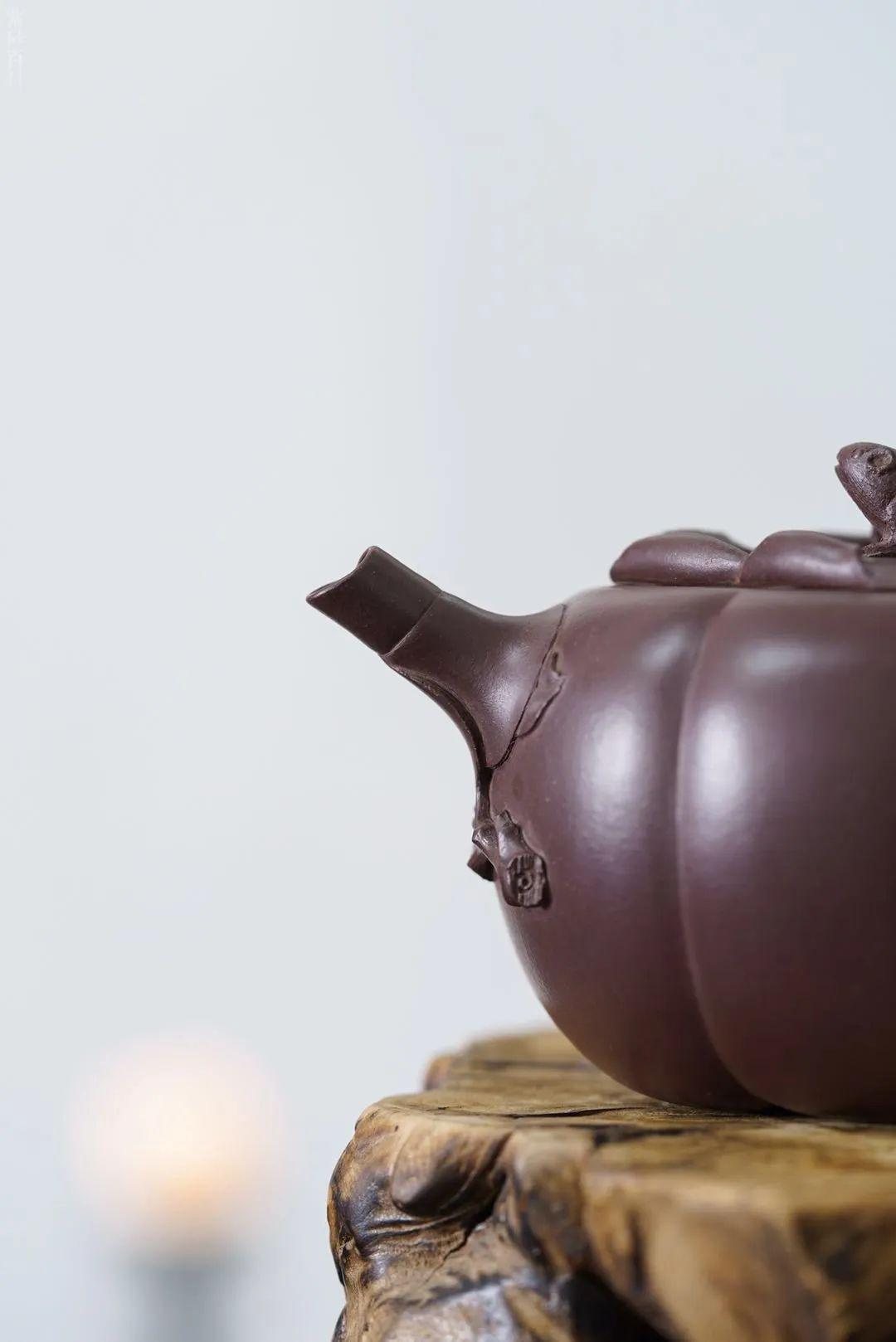 匠心鸣远子式松鼠柿子壶严强