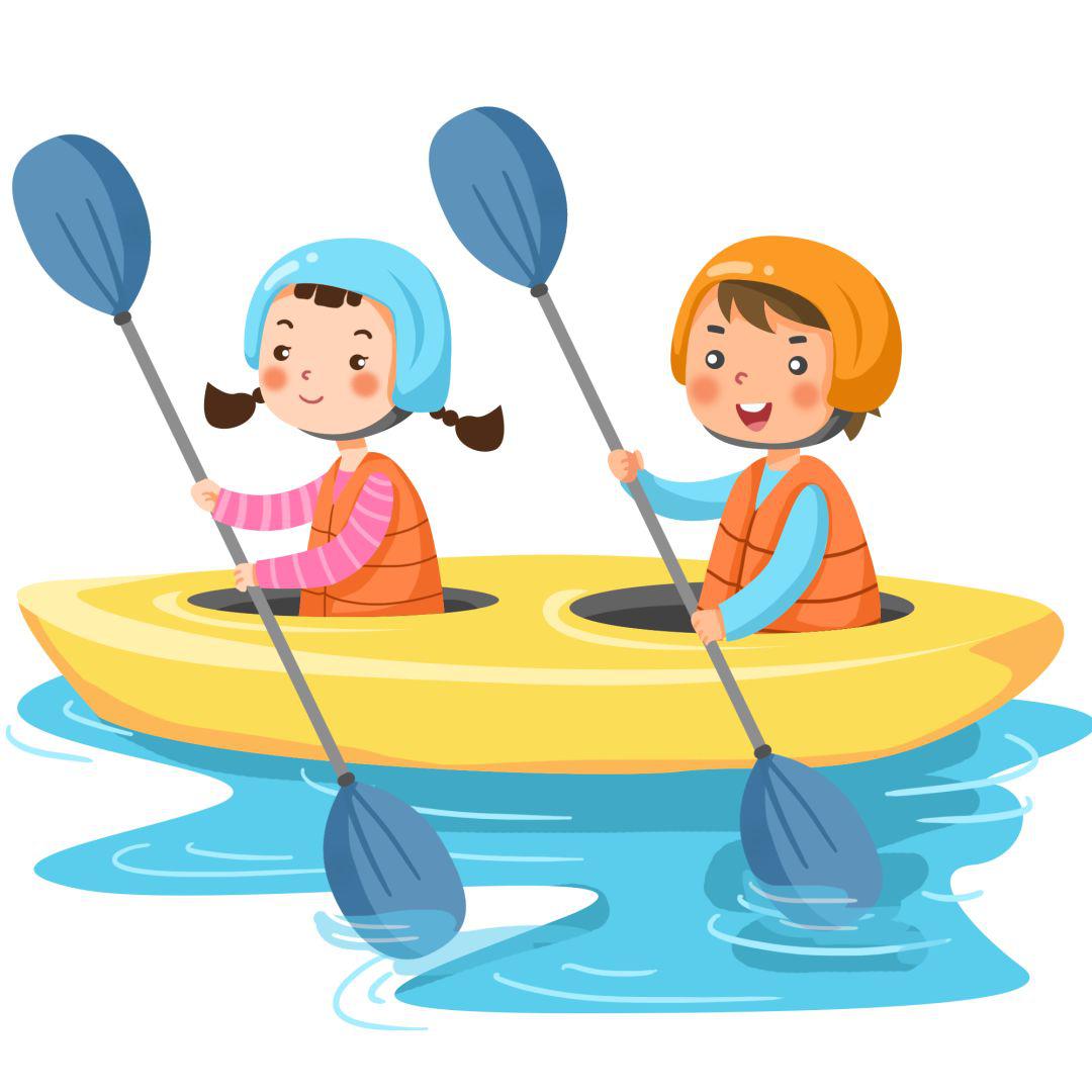 春天如约而至皮划艇上划动自然之光