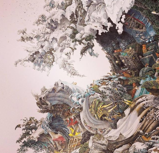 原创日本变态画家一幅画竟然画了3年放大9倍网友细节狂魔