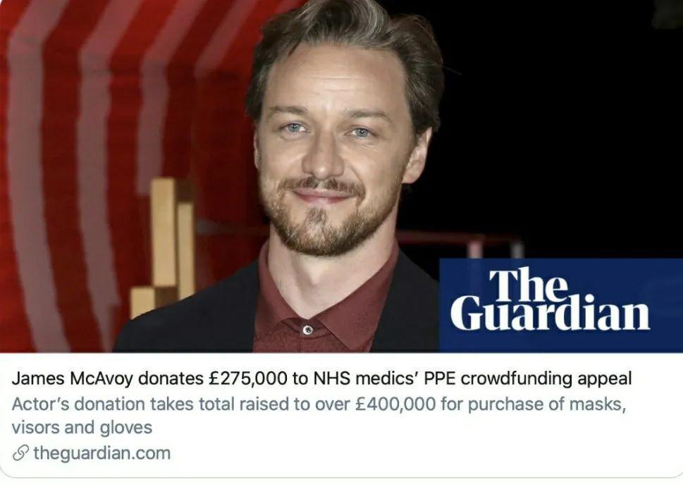 "x教授"一美为抗疫捐款27.5万英镑!