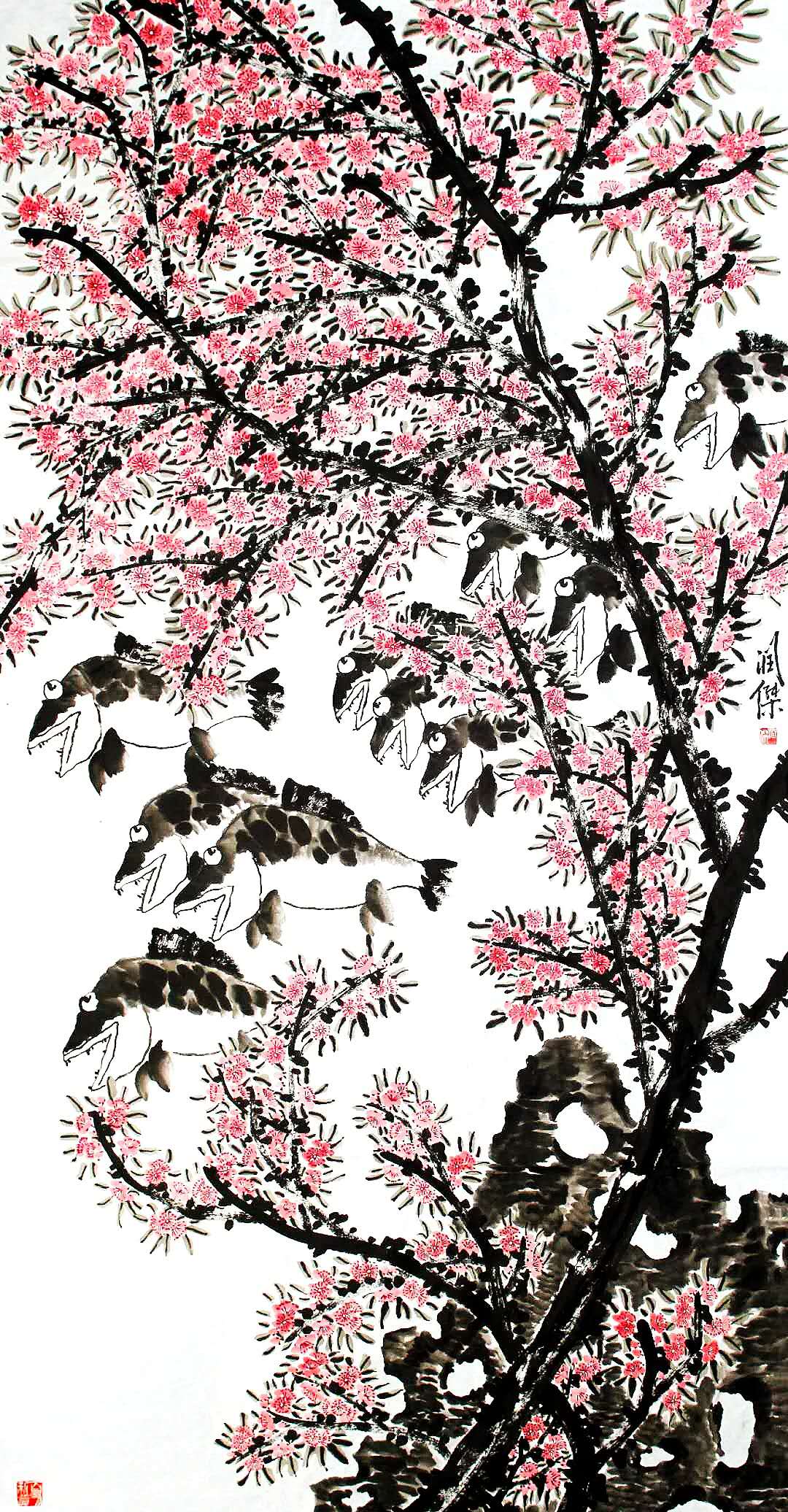 花鸟画大家张润杰作品欣赏