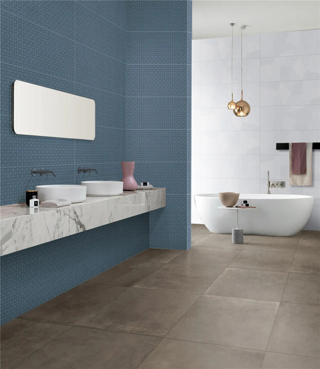 伊莉莎白瓷砖立体墙砖让每一个艺术细胞活跃在卫浴间里