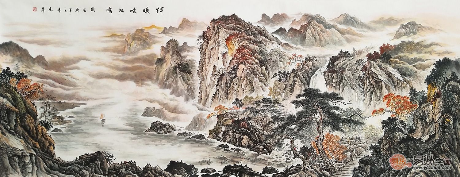 赵洪霞手绘国画欣赏:尽享诗情画意写意山河美景