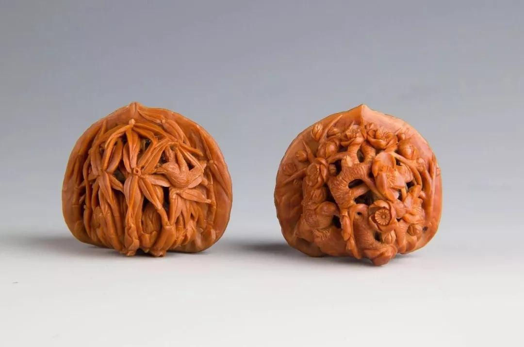 核雕,刻刀在盈寸之间游走,芥子之间存大千_雕刻