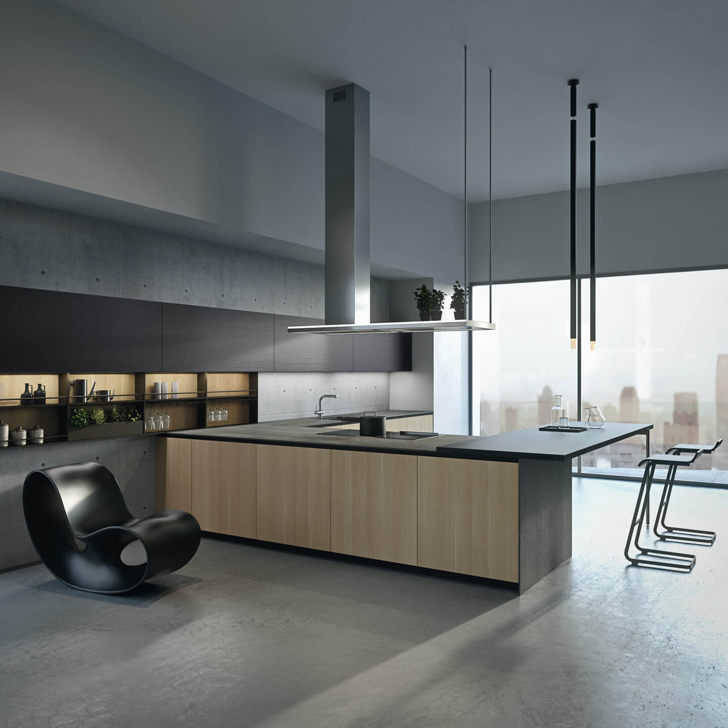 极简,是arrital的典型风格,从色调到材料的选择上没有过多的花哨和