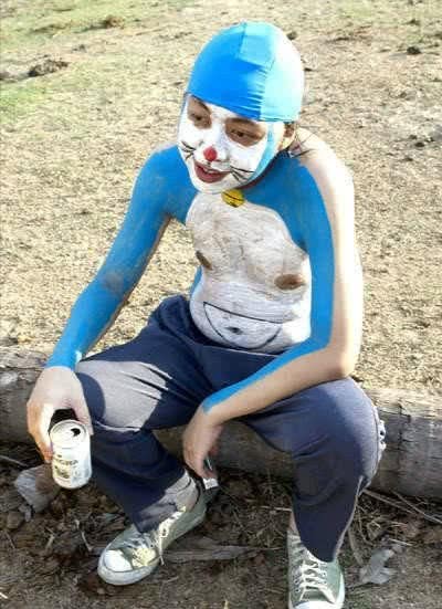 cosplay翻车,美少女战士变成美少女壮士,机器猫辣眼睛