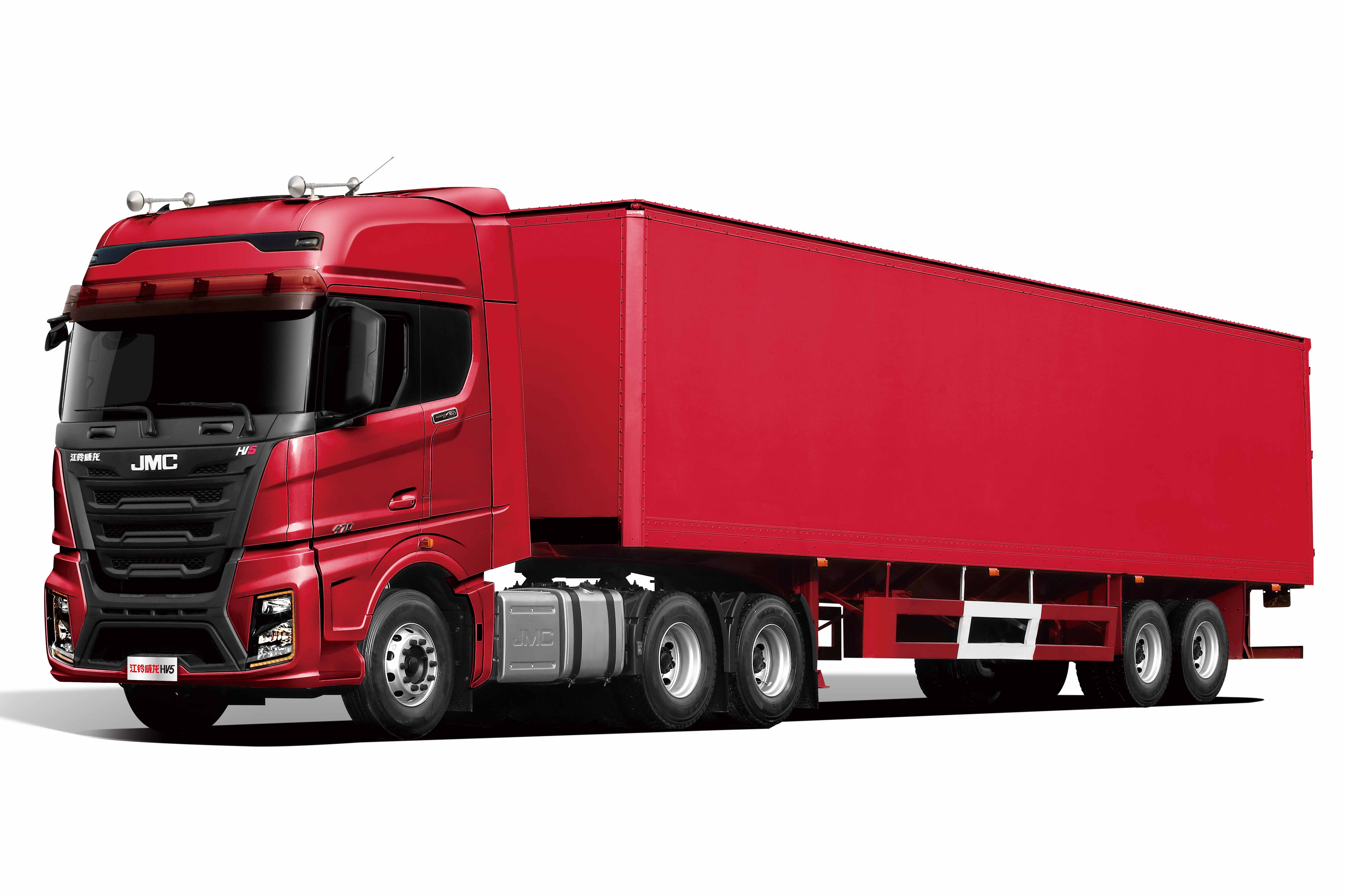 江铃威龙hv5牵引车作为福特f-max的兄弟车型,其三大总成与福特f-max系