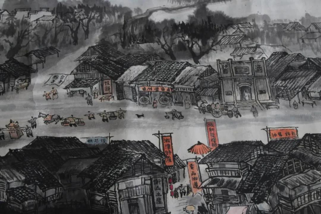 老画家潭州古韵复现100年前湘潭繁荣张新发赫然在目