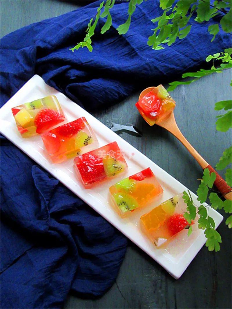 彩色果冻没吃就清爽起来了
