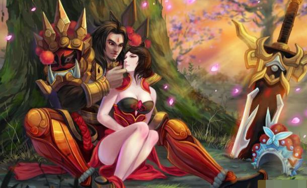 项羽虞姬是王者荣耀中最早出现的cp了,也是官方力推的一对cp.